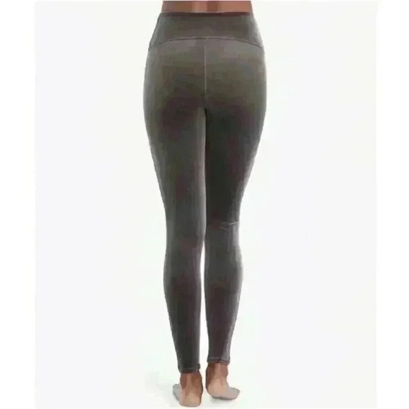 SPANX NWT Silver Chrome Velvet High Waist Leggings 3XL Womens - Picture 2 of 15
